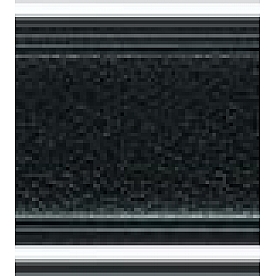 Cowles Products Side Molding - Black With Silver Trim PVC Plastic Matte With Chrome Plated Trim - 2513501