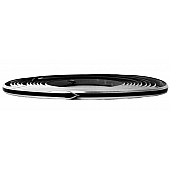 Cowles Products Side Molding - Black With Silver Trim PVC Plastic Matte With Chrome Plated Trim - 2553001