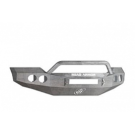 Road Armor Bumper Stealth Pre-Runner 1-Piece Design Steel Natural - 61104ZNW