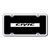 Automotive Gold License Plate - Civic Acrylic - BCIVCBMK