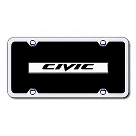 Automotive Gold License Plate - Civic Acrylic - BCIVCBMK
