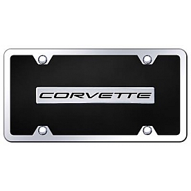 Automotive Gold License Plate - Corvette C5 Acrylic - BCOV5CBK