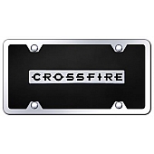 Automotive Gold License Plate - Crossfire Acrylic - BCROCBK
