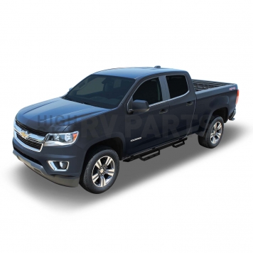 Raptor Series Nerf Bar Black Matte Powder Coated Steel - GTS25CH-6