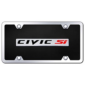 Automotive Gold License Plate - Civic SI Acrylic - BCSICBK