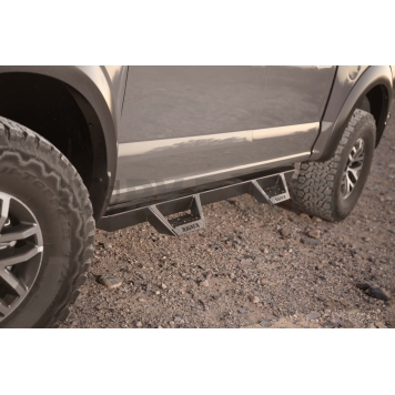 Raptor Series Nerf Bar Black Matte Powder Coated Steel - RTS22FD-1