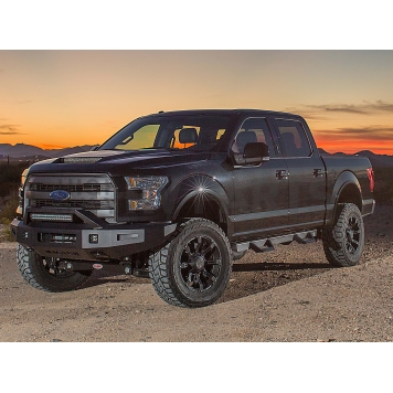 Raptor Series Nerf Bar Black Matte Powder Coated Steel - RTS22FD-2