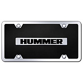 Automotive Gold License Plate - Hummer Acrylic - BHUMCBK