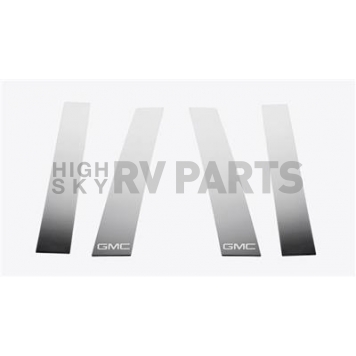 Putco Body Pillar Cover - Chrome Plated Stainless Steel Silver Set of 4 - 402676GM2