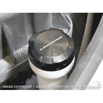 Drake Automotive Windshield Washer Reservoir Cap Aluminum - A120006BLK