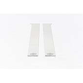 Putco Body Pillar Cover - Polished Stainless Steel Silver Set of 2 - 402677GM1