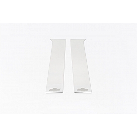 Putco Body Pillar Cover - Polished Stainless Steel Silver Set of 2 - 402677GM1