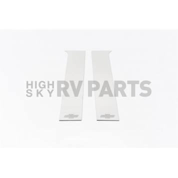 Putco Body Pillar Cover - Polished Stainless Steel Silver Set of 2 - 402677GM1
