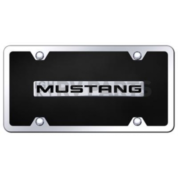 Automotive Gold License Plate - Mustang Acrylic - BMUSCBK