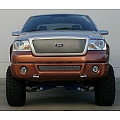 Street Scene Bumper Grille Insert Mesh Brushed Silver Aluminum - 95077833
