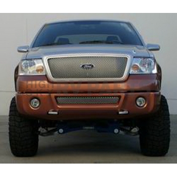 Street Scene Bumper Grille Insert Mesh Brushed Silver Aluminum - 95077833