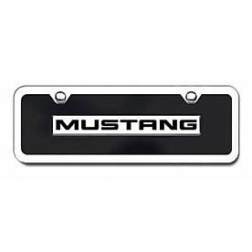 Automotive Gold License Plate - Mustang Acrylic - BMUSCBMK