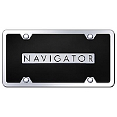 Automotive Gold License Plate - Navigator Acrylic - BNAVCBK