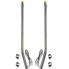 Bores Bumper Guide With LED Amber Turn Signal/ Parking Indicator Tip Set Of 2 - 728113