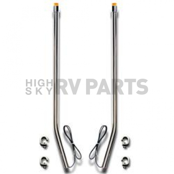 Bores Bumper Guide With LED Amber Turn Signal/ Parking Indicator Tip Set Of 2 - 726112
