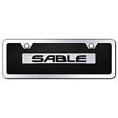 Automotive Gold License Plate - Sable Acrylic - BSBLCBMK