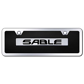 Automotive Gold License Plate - Sable Acrylic - BSBLCBMK