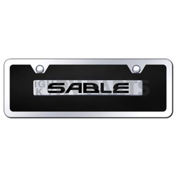 Automotive Gold License Plate - Sable Acrylic - BSBLCBMK