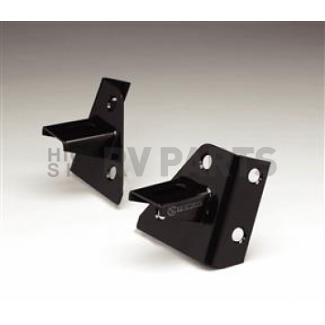 KC Hilites Windshield Hinge Light Bracket - Steel Black Set Of 2 - 7321