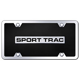 Automotive Gold License Plate - Sport Trac Acrylic - BSPTCBK