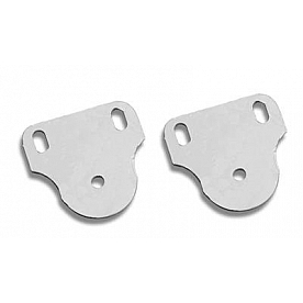 Warrior Products Windshield Bracket - Aluminum Silver Set Of 2 - 1530PA