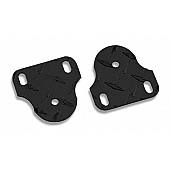 Warrior Products Windshield Bracket - Aluminum Black Set Of 2 - 1530PC