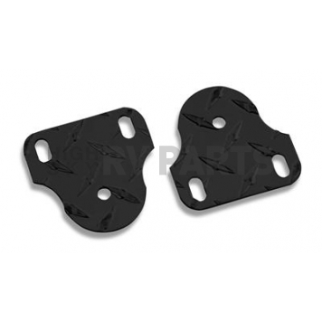 Warrior Products Windshield Bracket - Aluminum Black Set Of 2 - 1530PC