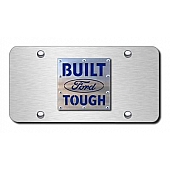 Automotive Gold License Plate - Built Ford Tough Stainless Steel - BFT2SS