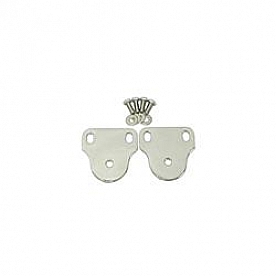 Rugged Ridge Windshield Bracket - Stainless Steel Silver Set Of 2 - 1112701