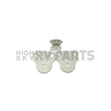Rugged Ridge Windshield Bracket - Stainless Steel Silver Set Of 2 - 1112701