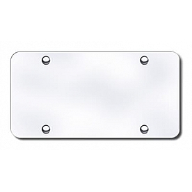 Automotive Gold License Plate - White Stainless Steel - BNKFW