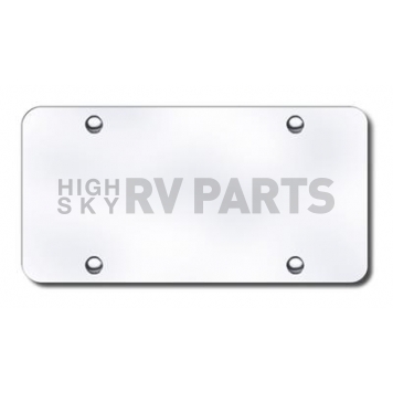 Automotive Gold License Plate - White Stainless Steel - BNKFW