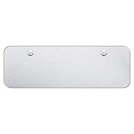 Automotive Gold License Plate - Mini Brushed Stainless Steel - BNKMS