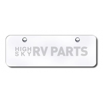 Automotive Gold License Plate - White Stainless Steel - BNKMW