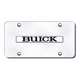 Automotive Gold License Plate - Buick Stainless Steel - BUINCC