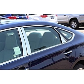 TFP (International Trim) Body Pillar Cover - Polished Stainless Steel Silver Set of 8 - 82430