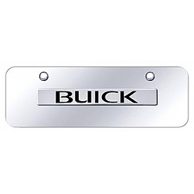 Automotive Gold License Plate - Buick Stainless Steel - BUINCCM