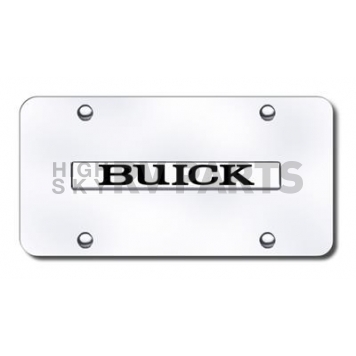 Automotive Gold License Plate - Buick Stainless Steel - BUINGC