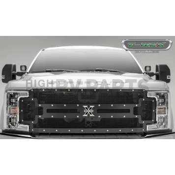 T-Rex Truck Products Grille Insert - Mesh Rectangular Black Powder Coated Steel - 6715371