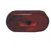 Fasteners Unlimited Tail Light Lens - Oval Red - 89121R