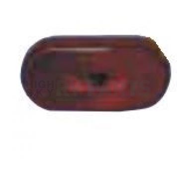 Fasteners Unlimited Tail Light Lens - Oval Red - 89121R