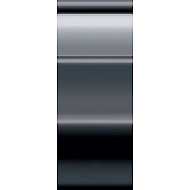 Cowles Products Side Molding - Black And Silver PVC Plastic Chrome Plated - 38720