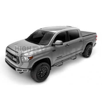 N-Fab Nerf Bar - Truck Wheel to Wheel Black Matte Textured Powder Coated Steel Round - F17110QCTX