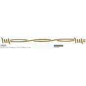 Cowles Products Pinstripe Tape - Single Barbed Wire Stripe Vinyl Silver Metallic - 122007