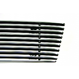 Carriage Works Grille Insert - Horizontal Bar Polished Aluminum - 40952